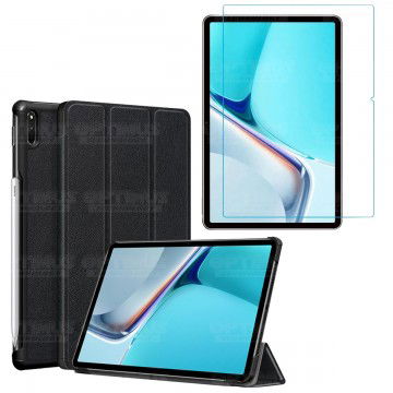 Kit Vidrio Cristal Templado Y Estuche Case Protector para Tablet Huawei MatePad 11 2021 DBY-W09 - DBY-L09 OPTIMUS TECHNOLOGY™ - 