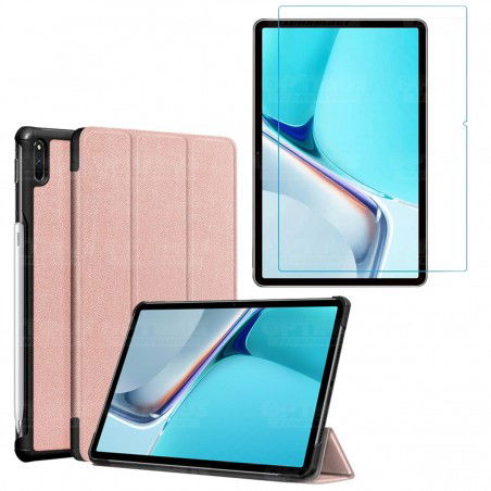 Kit Vidrio Cristal Templado Y Estuche Case Protector para Tablet Huawei MatePad 11 2021 DBY-W09 - DBY-L09