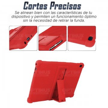 Estuche Case protector de goma Tablet Lenovo Tab M10 Tb-x505f Anti golpes con soporte | OPTIMUS TECHNOLOGY™ | EST-GM-M10-505 |