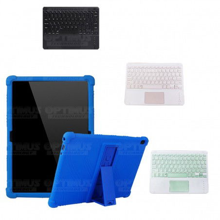 Kit Case Estuche Protector Antigolpes + Teclado Mouse Touchpad Bluetooth para Tablet Lenovo Tab M10 Tb-x505f