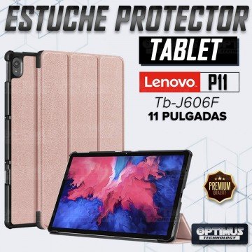 Kit Vidrio templado + Case Protector + Teclado con Mouse Touchpad Bluetooth Tablet Lenovo P11 2020 Tb-J606F OPTIMUS TECHNOLOGY™ 