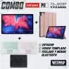 Kit Vidrio templado + Case Protector + Teclado con Mouse Touchpad Bluetooth Tablet Lenovo P11 2020 Tb-J606F OPTIMUS TECHNOLOGY™ 