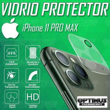 Vidrio Cristal Templado Protector de Camara Celular iPhone 11 Pro Max | OPTIMUS TECHNOLOGY™ | VTP-APP-IPH-11-PRO-MAX |