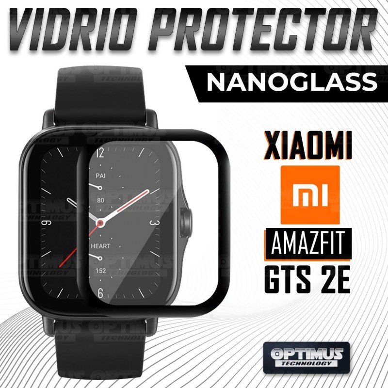 Vidrio Templado Cerámico Nanoglass Para Reloj Smartwatch Xiaomi Amazfit GTS 2E | OPTIMUS TECHNOLOGY™ | VTP-CR-XMI-GTS-2E |