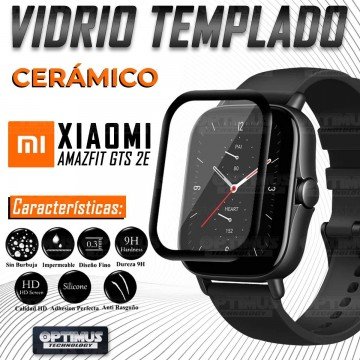 Vidrio Templado Cerámico Nanoglass Para Reloj Smartwatch Xiaomi Amazfit GTS 2E | OPTIMUS TECHNOLOGY™ | VTP-CR-XMI-GTS-2E |