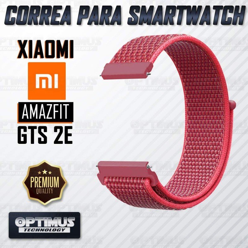 KIT Correa tipo velcro y Vidrio templado cerámico para Reloj Xiaomi Amazfit GTS 2E OPTIMUS TECHNOLOGY™ - 15