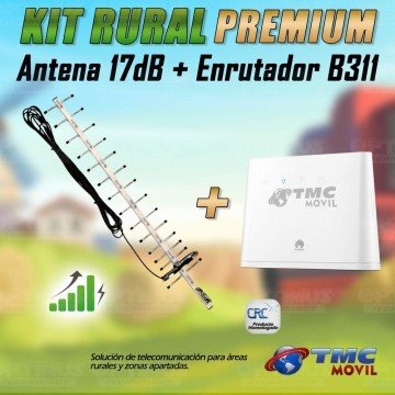 KIT Antena Amplificadora De Señal Yagi 17 Db Con Enrutador Router Huawei B311 | HUAWEI COLOMBIA | 469524 |