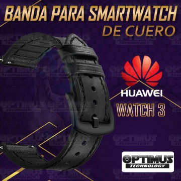 Pulso Manilla Correa De Cuero Smartwatch Huawei Watch 3 | OPTIMUS TECHNOLOGY™ | CRR-CRO-HW-3 |