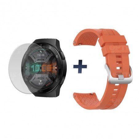 Buff Film Screen Protector Y Correa Smartwatch Reloj Inteligente Huawei Gt2E